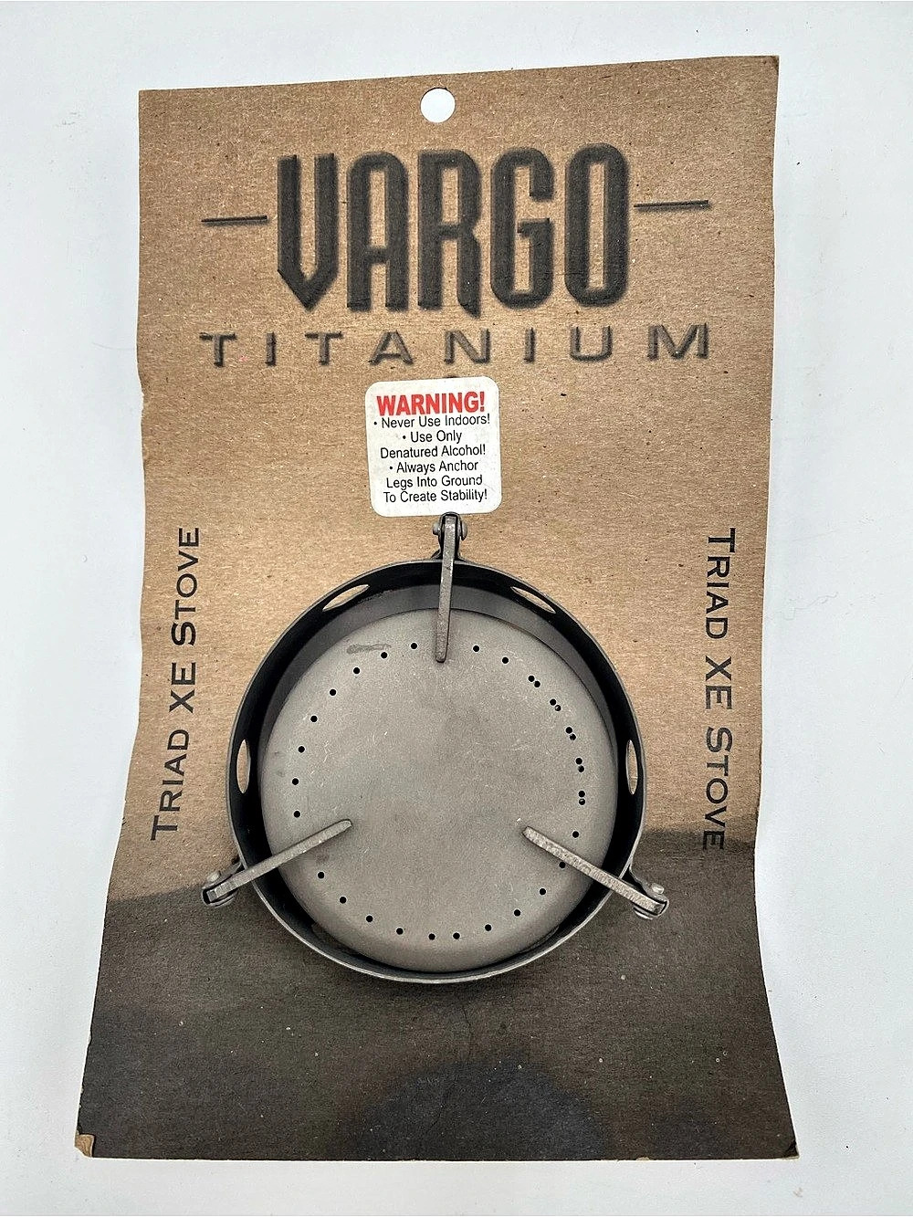 Vargo Titanium Triad XE Stove Titanium Backpacking Stove Like New